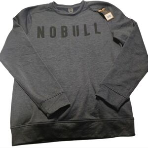 NOBULL Men's Charcoal Crewneck Sweater